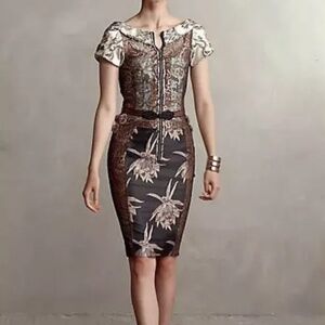 Byron Lars “Beguile” embroidered brocade Noemi dress 2 NWOT